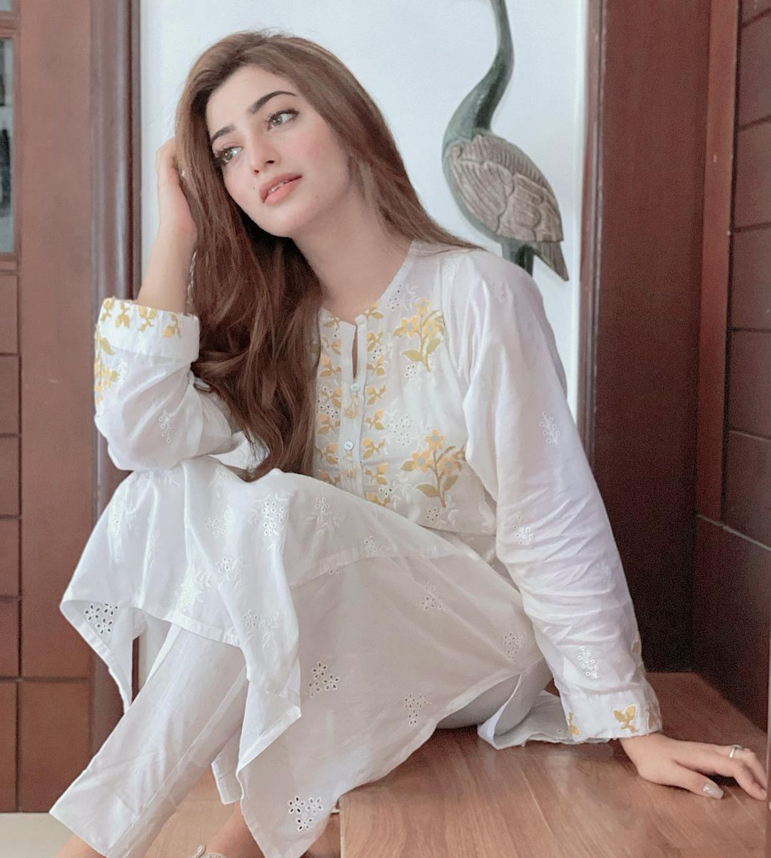 Universal Celebs on X: Nawal Saeed Adorable Look in White Outfit