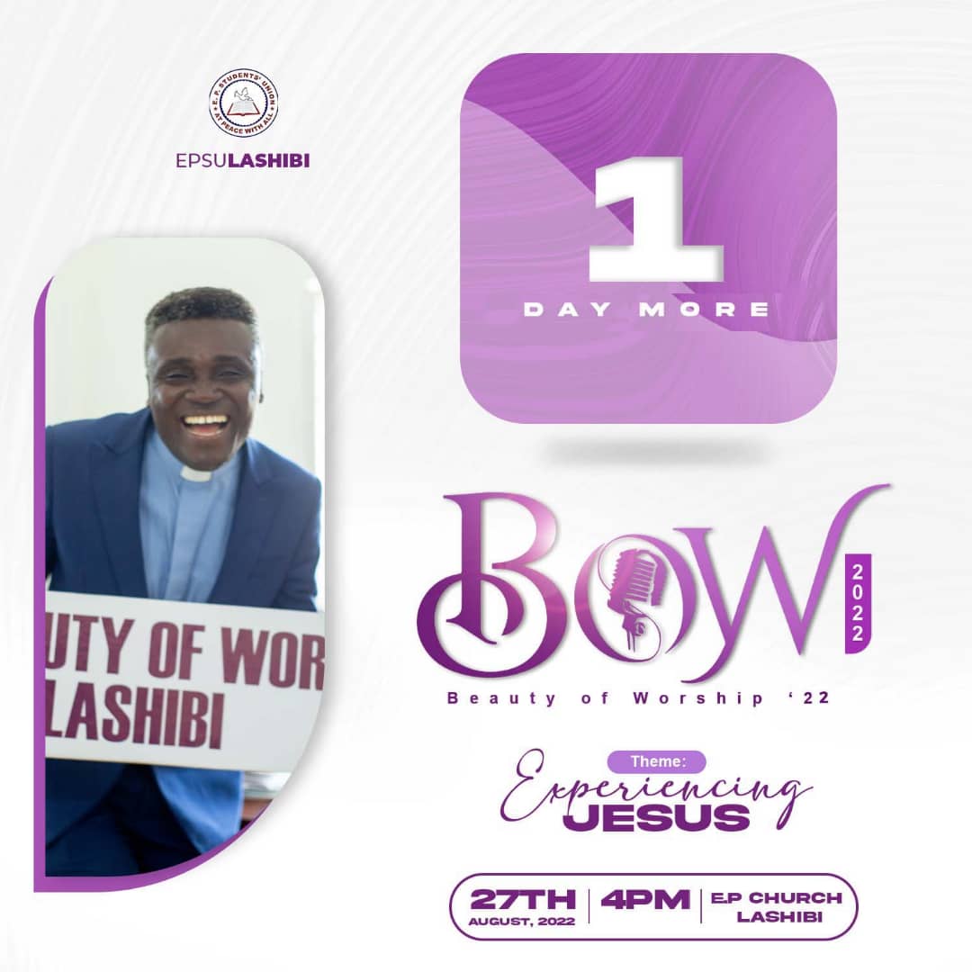 epsu_lashibi's tweet photo. Pure worship comes from the heart of those who are giving it from a place of acknowledgment of God's great power and in total submission to His will. It is time to acknowledge and submit.
#BOW22
#EXPERIENCINGJESUS
#EPSULASHIBI https://t.co/L4Z8uTW6a1