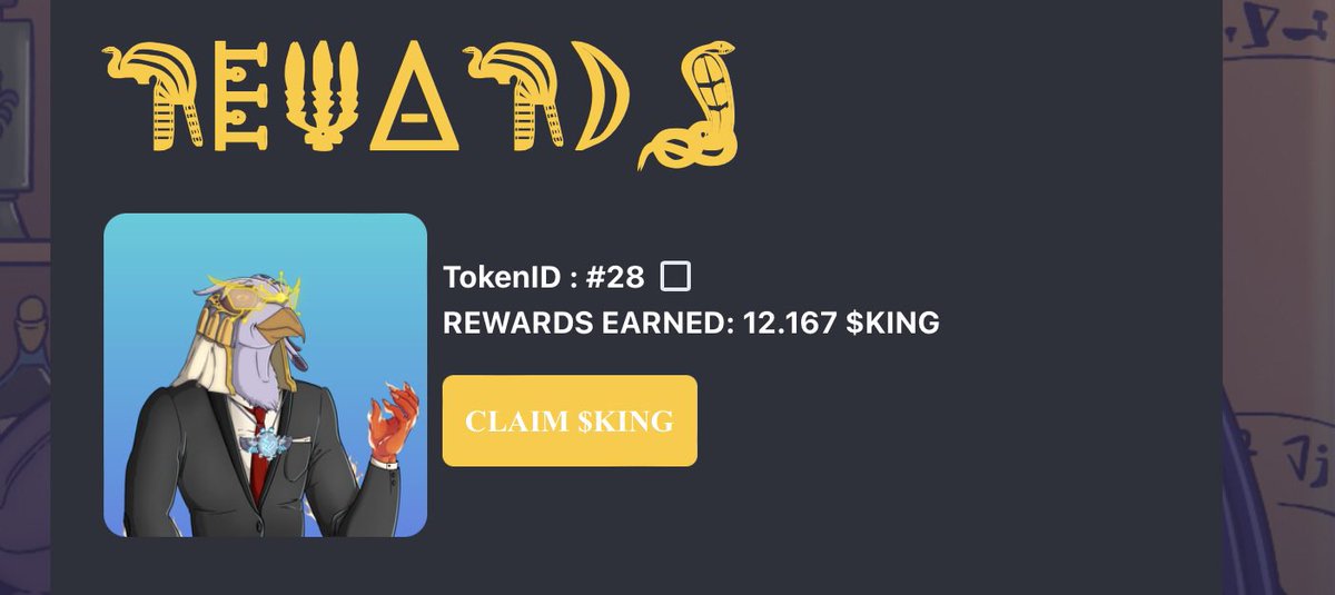 defycat's tweet photo. #crofam Iโve been holding this @Crorus_NFT for 3 1/2 days and made over 12 $KiNG already. $KING is trading above 1 US dollar already. The message here? Mint your #crorus for 450 #CRO and #HODL #NFTs #Crypto https://t.co/jPjlBseSGC https://t.co/X3QspgoZGs