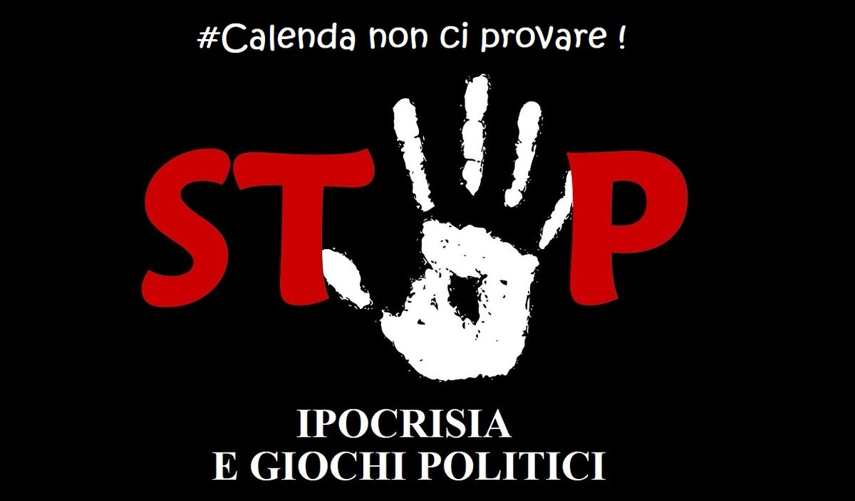 daniel_sempere1's tweet photo. 📌#Calenda NON CI PROVARE !
La proposta di sospendere la campagna elettorale, causa "emergenza nazionale" è quanto di più subdolo e opportunistico ci si possa attendere.
#terzoPolo 😅e #PDue sono in grave difficoltà, si sa.
Tentativo ignobile di "𝗮𝗿𝗿𝗼𝗰𝗰𝗼 𝗽𝗼𝗹𝗶𝘁𝗶𝗰𝗼" https://t.co/qGQspbUudZ
