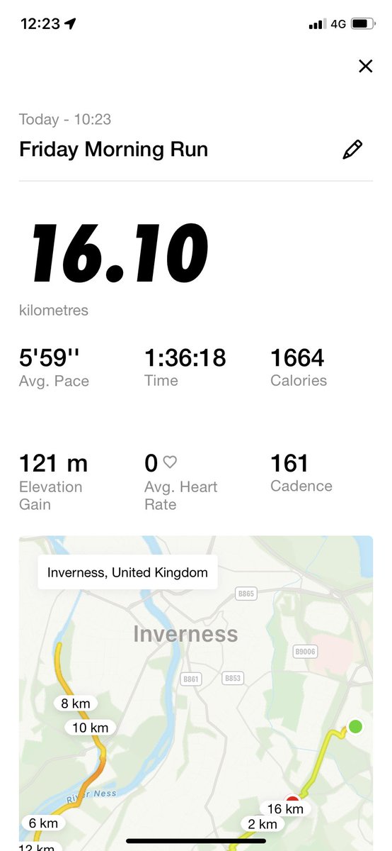 Morning jogging at a steady and not pushed pace. Pleased to get a nice 10 miler #ukrunchat #nikerunning #running #10miles
