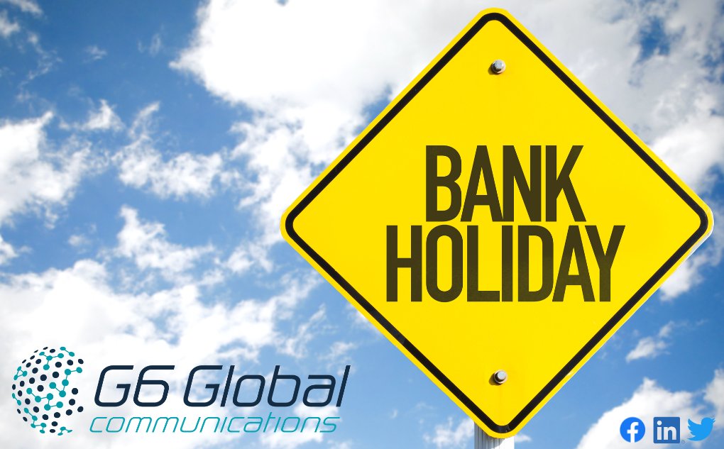 g6global's tweet photo. This Monday is August Bank Holiday for Us!

August bank holiday however wasn't always this late!

Until 1971 it always took place on the first Monday of August. 

Whatever you do and if you are UK based make the most of the long weekend!

#bankholiday #summer #weekend #g6global https://t.co/2NTiUqdey7