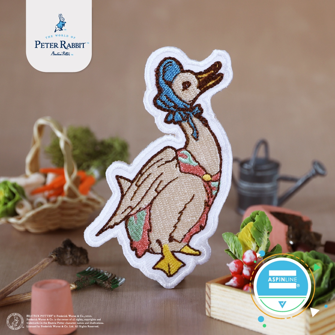 AspinlineUK's tweet photo. Jemima Puddle-duck Embroidered Patch
Part of the official licensed collection with @LicensePenguin @BeatrixPotter
#PeterRabbit #Aspinline #JemimaPuddleDuckPatch #PeterRabbitGift #PeterRabbitNursery #PeterRabbitEmbroidery #BeatrixPotter #TheTaleOfJemimaPuddleDuck #PeterRabbit120 https://t.co/WTgnnyfKnO