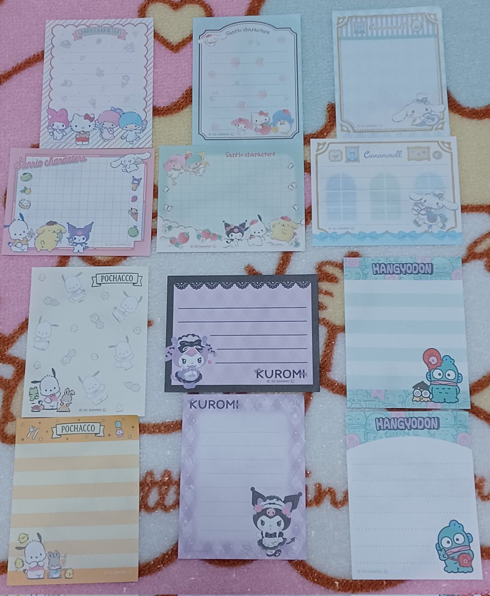 100均サンリオ/キャンドゥ メモ帳🎀 毎度のことかわいすぎ…💕🎀