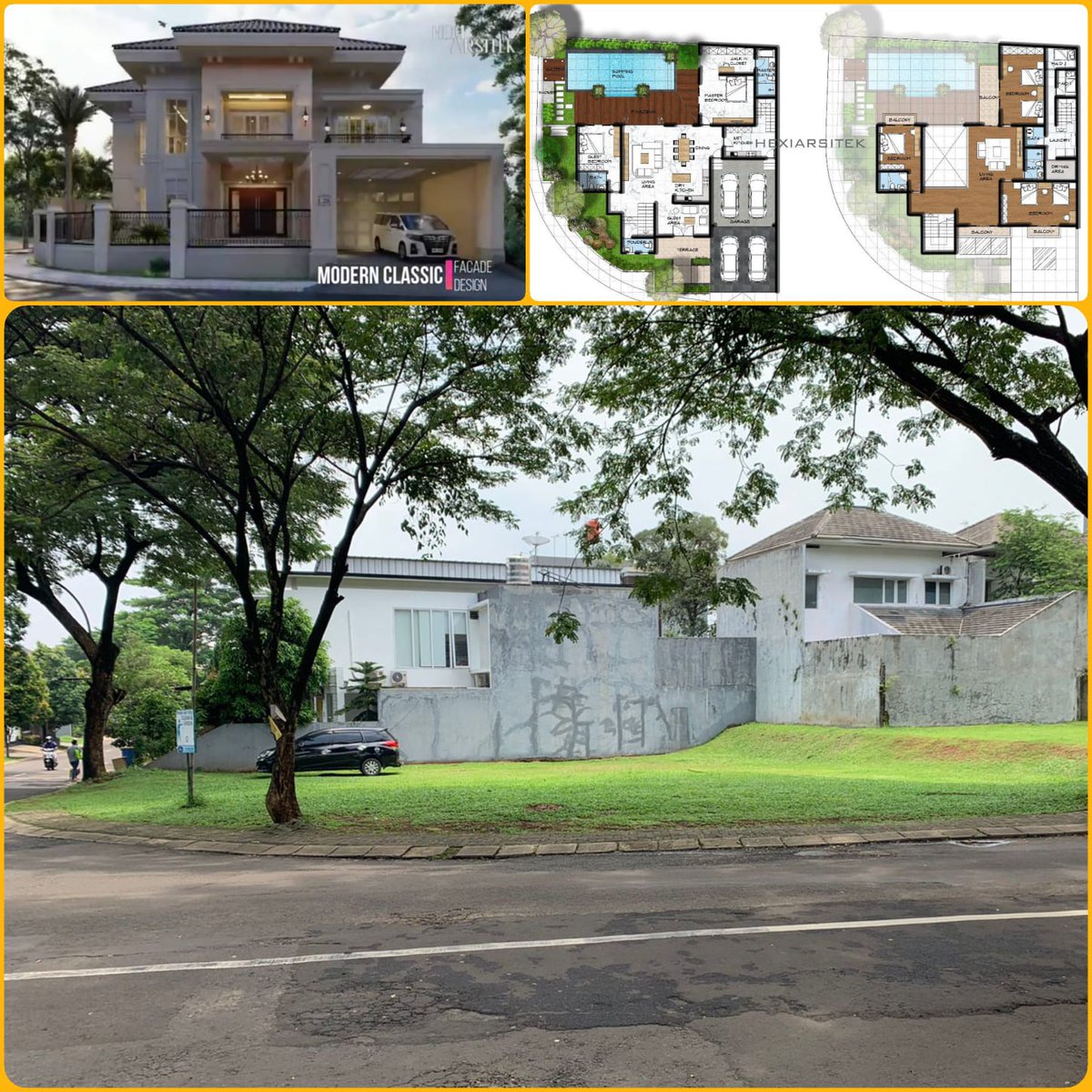 GoldenLandGroup's tweet photo. Dijual Kavling Tanah
Citra Gran Cibubur,  The Meadows L 28 (hook, SHM 522 m2, boulevard). IMB 635 m2, bonus design &amp; denah rumah exclusive 2 lantai beserta RAB nya. 
Harga menarik, Rp 9,5 jt/m2 (nego)
Lokasi strategis, hanya 2 km dari pintu tol Jatikarya 2
https://t.co/i4bOztrF6B https://t.co/m0B86dOowS
