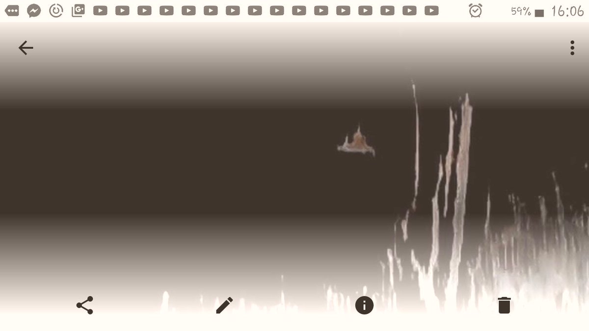 Something floating above the YMCA Swansea. Played around with image and got this in negative