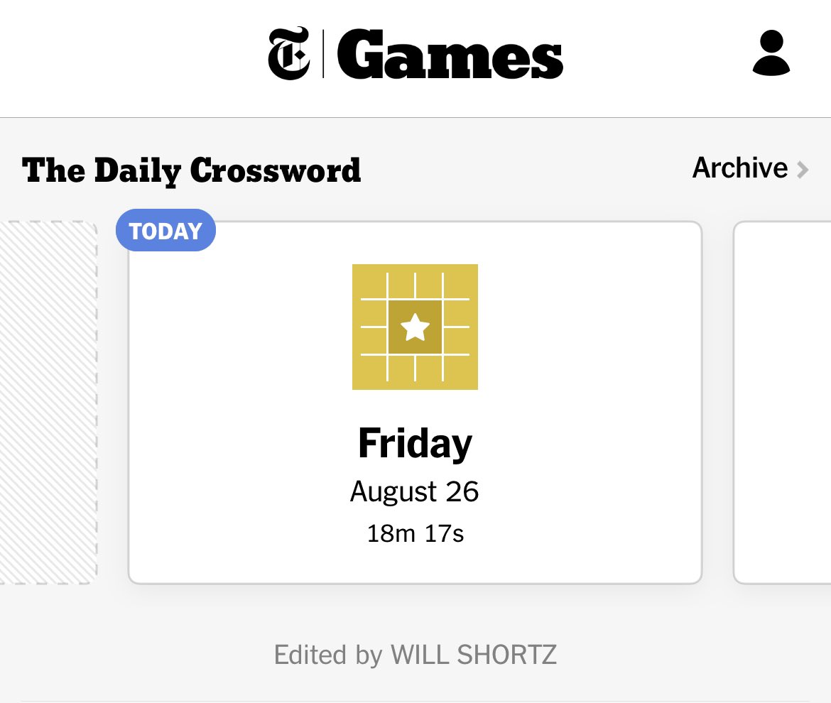 Set a PR on the Friday puzzle today ☺️
