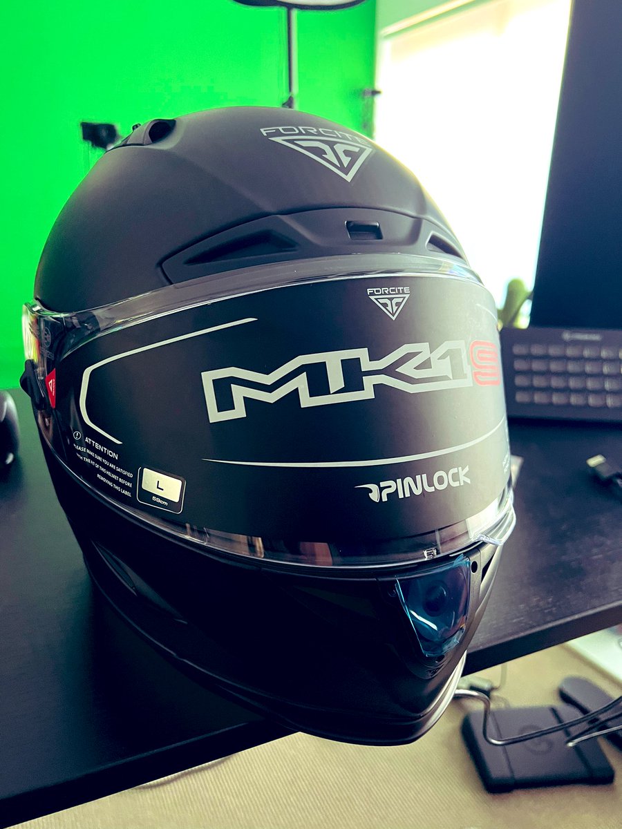 My Forcite Helmet came! So excited. Built in mic, Bluetooth, camera, internal lighting alerts and more. Wish it wasn’t black as not as visible on the road, but it’s early days for the company.