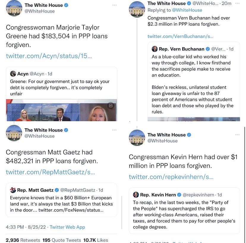 I’ll just leave this here😂

Your favorite politicians telling you that you should be enraged about loan forgiveness are hypocrites.