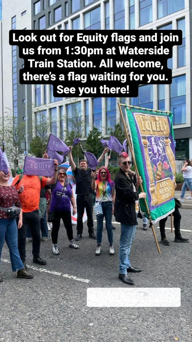 EquityNIBranch's tweet photo. Will you be joining us tomorrow @FoylePrideFest. We are so excited to be representing our brothers and sisters in this years parade. #LGBTQ #foylepridefest https://t.co/pAGKzR5epc