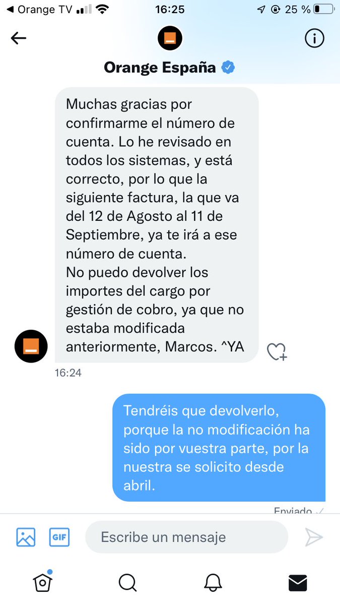 marlinrg's tweet photo. @orange_es Esta es la historia de nunca acabar, ahora me decis que no me devolveréis  el dinero y os quedáis tan tranquilos. @SEtelecoGob https://t.co/aBc2E07Q3O