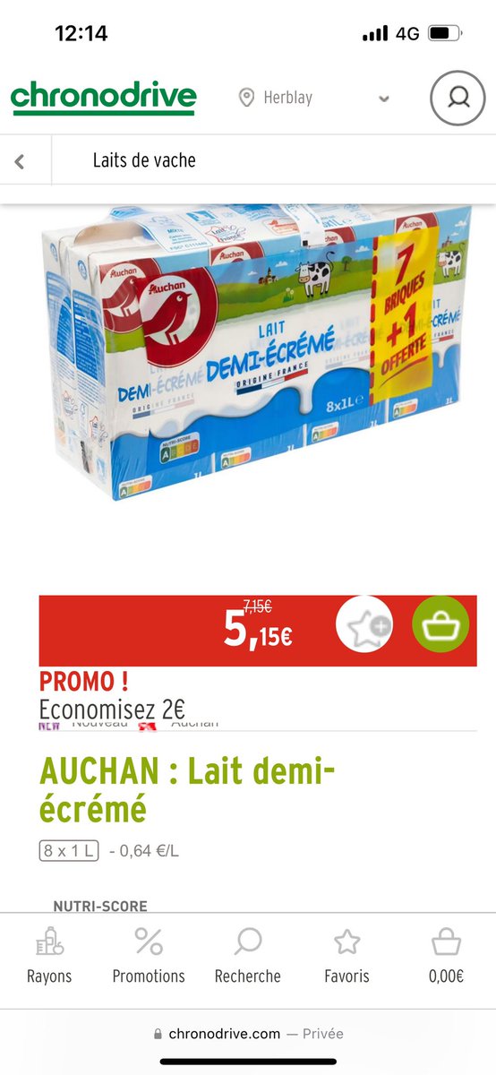 ChLambert_FICT's tweet photo. Je dénonce le lait à 64 cts le litre chez @AUCHAN_France !!
La braderie du travail des #éleveurs a assez duré !
Alors que le coût de #production des éleveurs a ↗️ de 26,7% en 1 an(source INSEE) certains cassent les prix: c’est inadmissible !
La @dgccrf doit enquêter &amp;sanctionner. https://t.co/ITs9xBfLlg