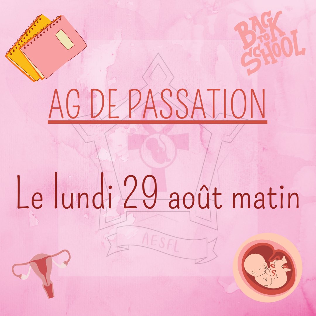 AESFL_Lille's tweet photo. [RENTRÉE] 📚
-
L’AG de l’AESFL aura lieu le 29 août après
-
A 12h retrouvez nous dans l’Atrium du Pôle Recherche pour un apéro offert et des goodies 🤞😎#rentree2022 https://t.co/Svgby3wep7