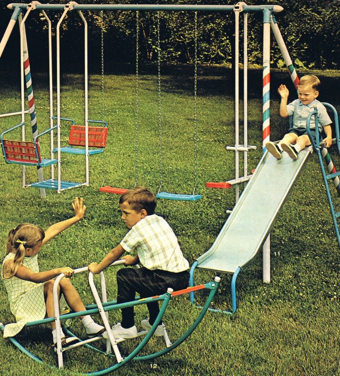 Super70sSports's tweet photo. Although upon installation Mr. Smith was left holding two screws and some fat bolt he couldn’t even identify, he cracked open a beer, said “Fuck it, that’s good enough” and sent the kids outside to play. https://t.co/30dWNxHPb3