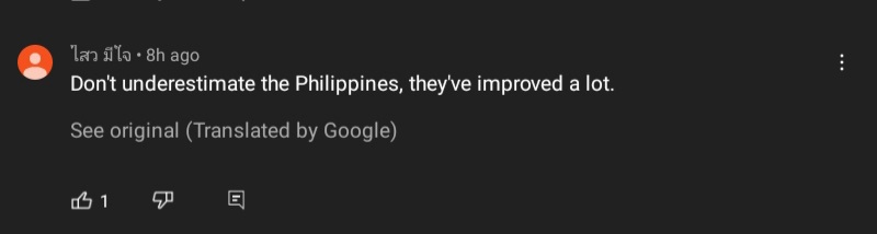 FansAccountOnly's tweet photo. Oh Thailander na nagsabi DO NOT UNDERSTIMATE THE PHILIPPINES sana lahat talaga ng Pinoy ganito mindset๐alam nating puwede silang matalo or manalo pero dpt support lang oki
Ps.Siguro hindi ata nila alam na club team palang ito kaya bigla sila nagtaka na nag iba laro ng team๐ต๐ญ https://t.co/QSnAbEjgCi