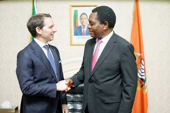 ItalyinZambia's tweet photo. "I expressed to President @HHichilema my deepest gratitude for serving as Ambassador of Italy. I am honoured for having worked together to strengthen the relations between our Nations. Zambia will always remain in my and my family's heart"

Antonino Maggiore https://t.co/buDDO6wzU2