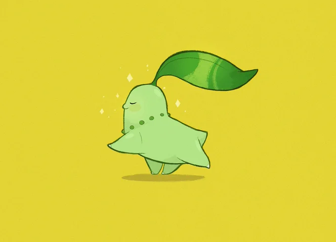 time to reclaim it #chikorita #pokemon 