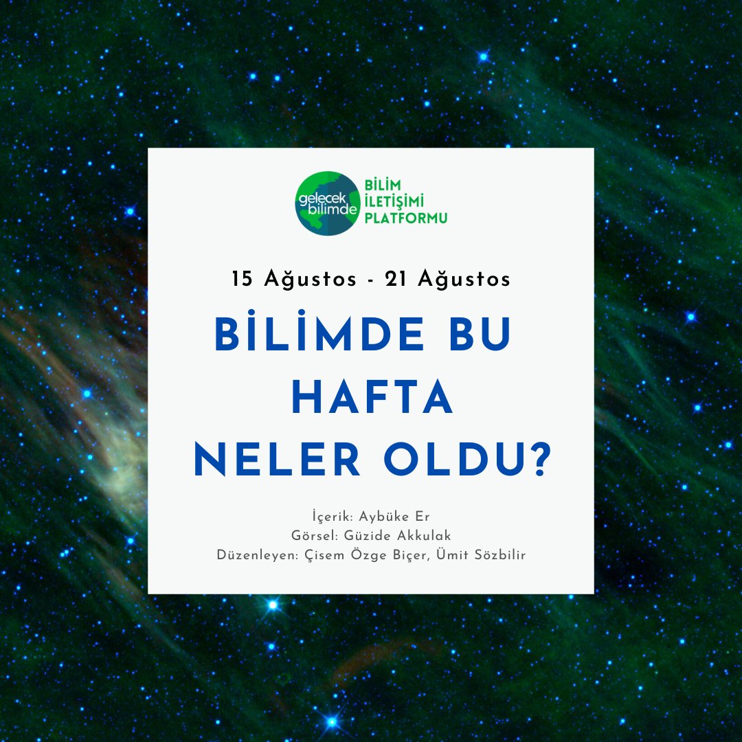gelecekbilimde's tweet photo. Bilimde Bu Hafta Neler Oldu?
İşte başlıklar, gelin birlikte bakalım ve yorumlarda buluşalım.
15 Ağustos - 21 Ağustos
#parçacıkfiziği #CERN #tılsımkuark #COVID19 #iklimdeğişikliği #duyular #güneşenerjisi https://t.co/GKtLUKIT3C