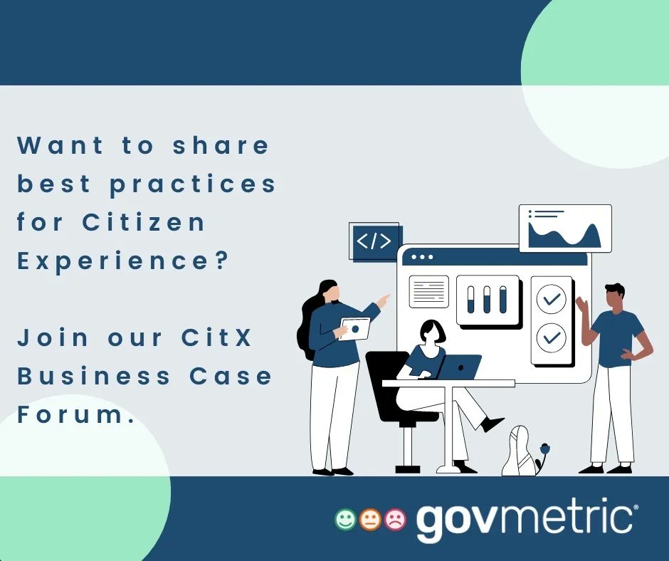 GovMetric's tweet photo. Join our #CitX business case forum, where together we will develop a model to quantify the financial ROI of implementing #CitizenExperience improvement programmes in the public sector. https://t.co/0LRd9a7Vxr https://t.co/dWq2Rtrz1e