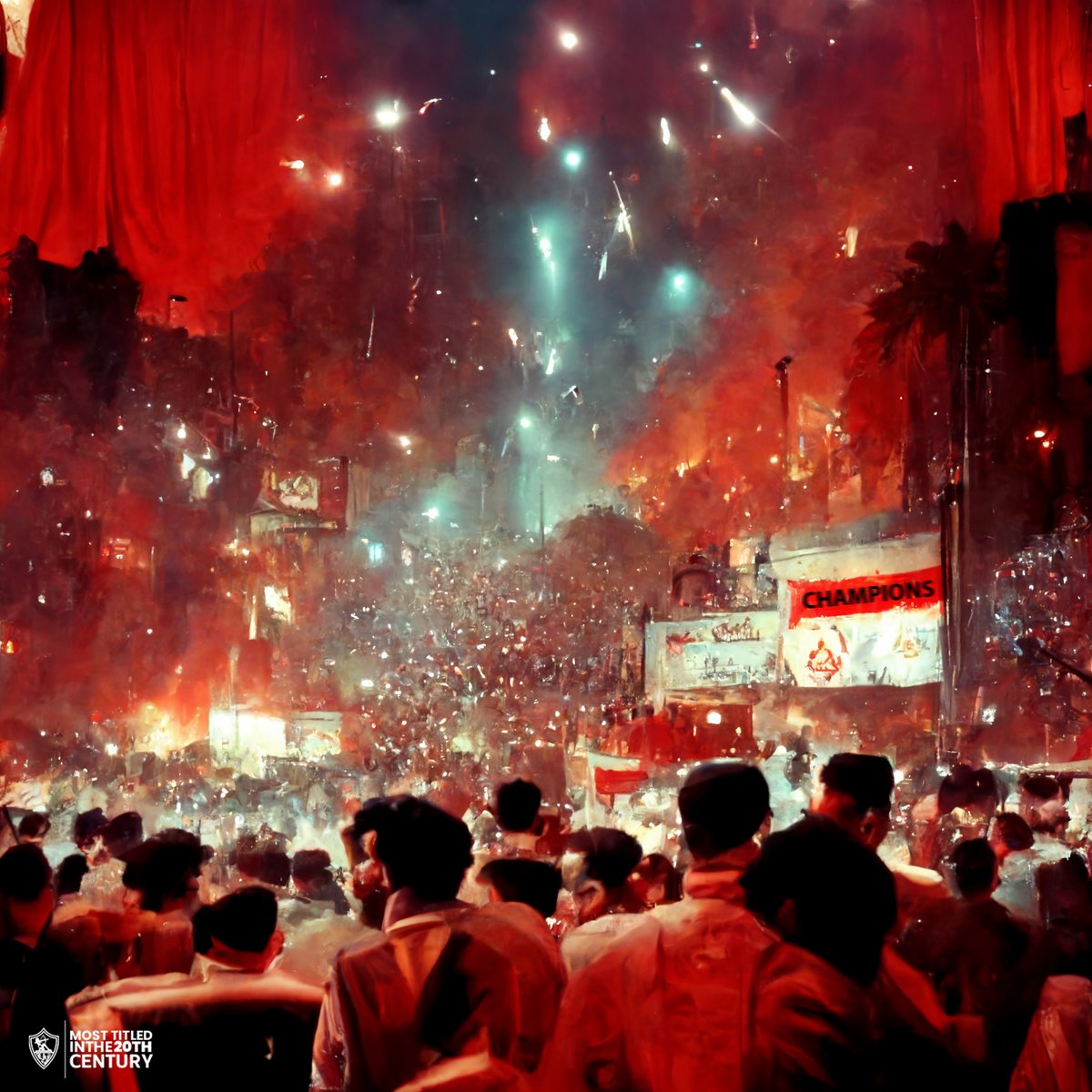 ZSCOfficial's tweet photo. هنا ١٠٠ عقبة حيث تمرد الخيال على الواقع ليرسم لنا لوحات بألوان بهجة العاشقين من جماهير الزمالك. 🤍🏹 

#Zamalek #MostTitledIn20C | #الزمالك
#Cairo14White https://t.co/Z3ZRFQ8h5a