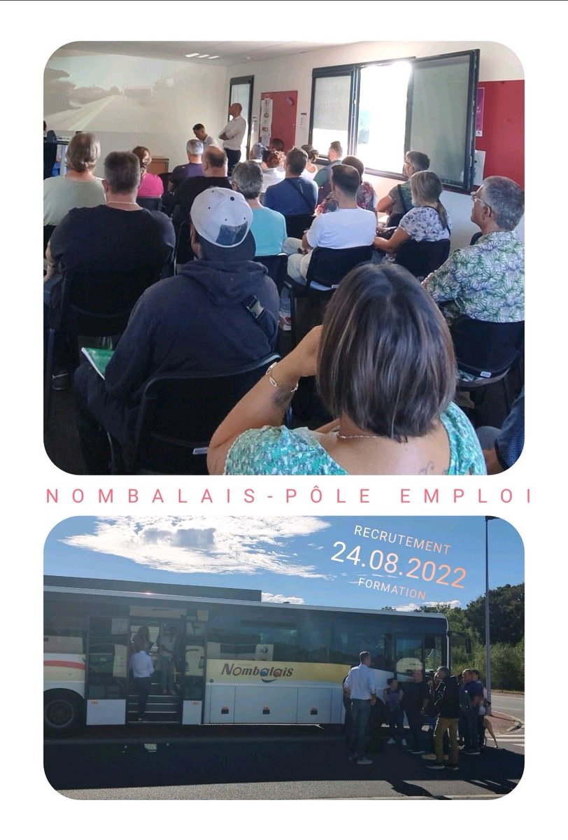 AlexAllanicPE's tweet photo. #TousMobilises un recrutement réussi avec satisfaction recruteur à  la clé 👍. #Nombalais a rencontré 22 candidats au pôle emploi de Challans prêts à s'engager en tant que conducteur de car. Les sélections se poursuivent 🔝. Bravo à tous 👏 https://t.co/jPvqrgpIou