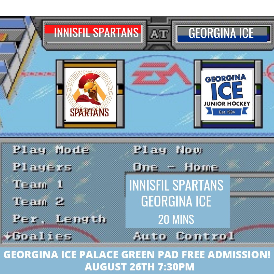 GeorginaIce's tweet image. 🚨🧊GAME DAY 🧊🚨

Free admission for the first ever #BattleOfCooksBay tonight. 7:30p puck drop, 7:00p pre game warm up #IceWarning #HockeyNightInGeorgina #Rollice