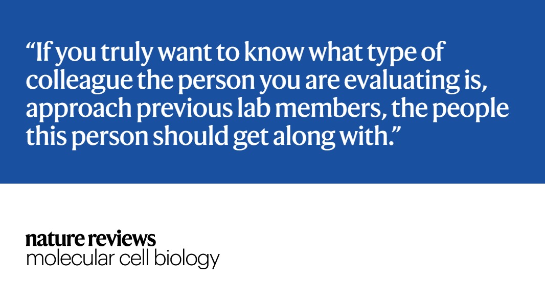 In his recent comment, <a href="/OdedRechavi/">Oded Rechavi</a> discusses the tradition of using evaluation letters for #promotion in #academia. Read below why he thinks they're a bad idea - and his proposal for what might be more useful!
go.nature.com/3Cwt3VV

FREE #sharedit link: rdcu.be/cUnQZ