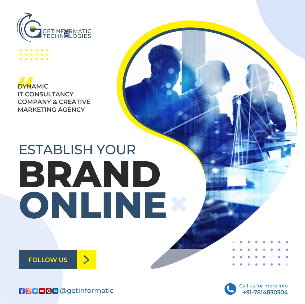 GetInformatics's tweet image. Connect with a dynamic #digitalmarketingagency to establish your #brand online. We are experts in the field and can help you expand your business. For more information or detailed service proposal, follow us on social media or contact us directly. #getinformatictechnologies