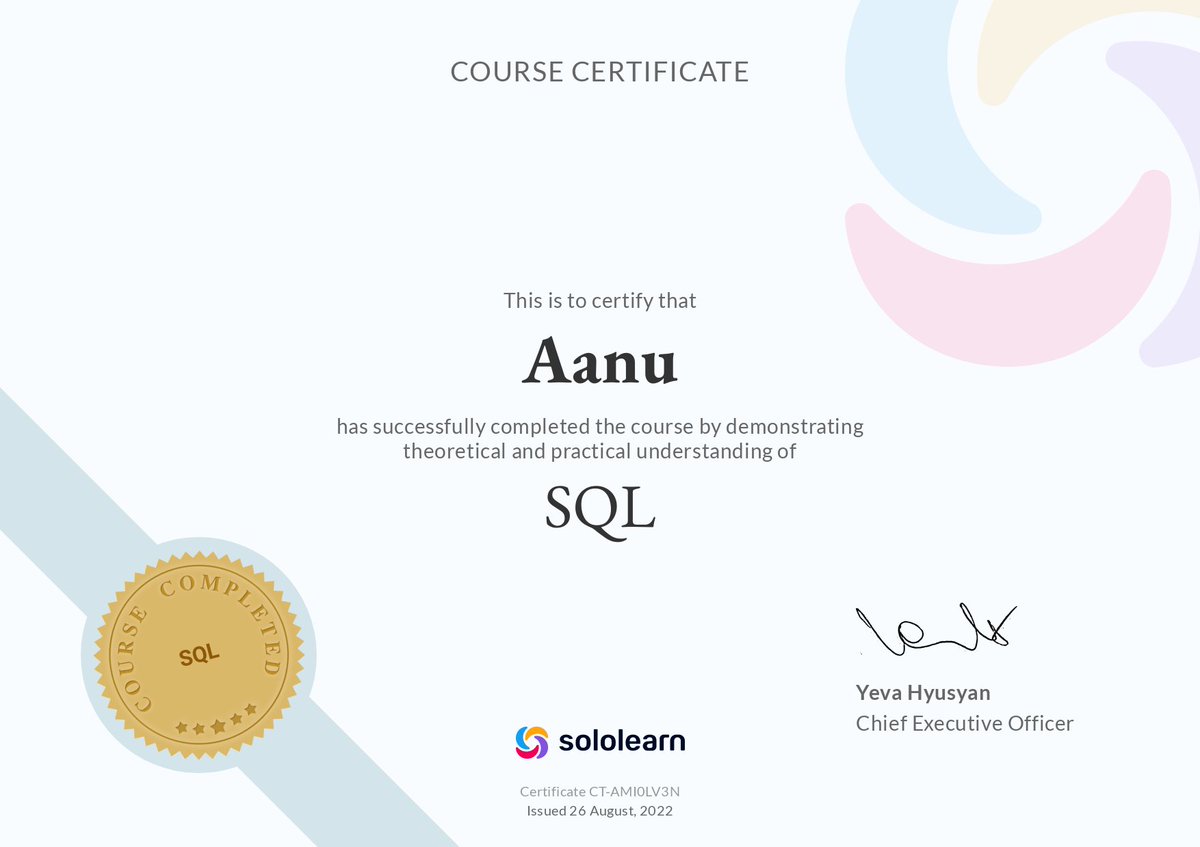 Just completed the #SQLChallenge all thanks to @SimplyAzodo for the awesome initiative!