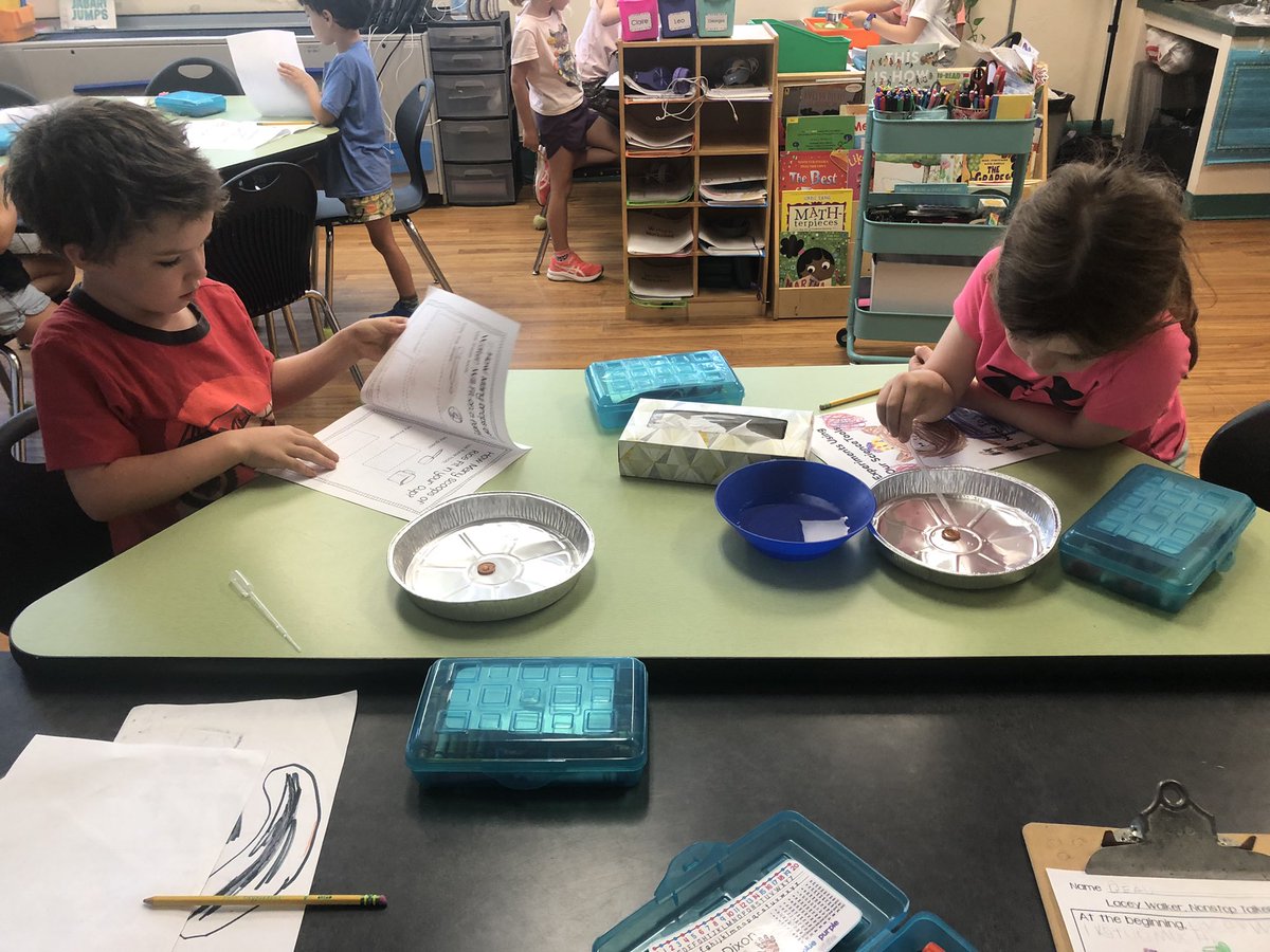 LeifesteBWFirst's tweet photo. First Grade Scientists in action yesterday. Performing investigations with Science Tools and practicing Science safety. @AustinISD_STEM #makethemagichappen https://t.co/wWOz8cN1yc