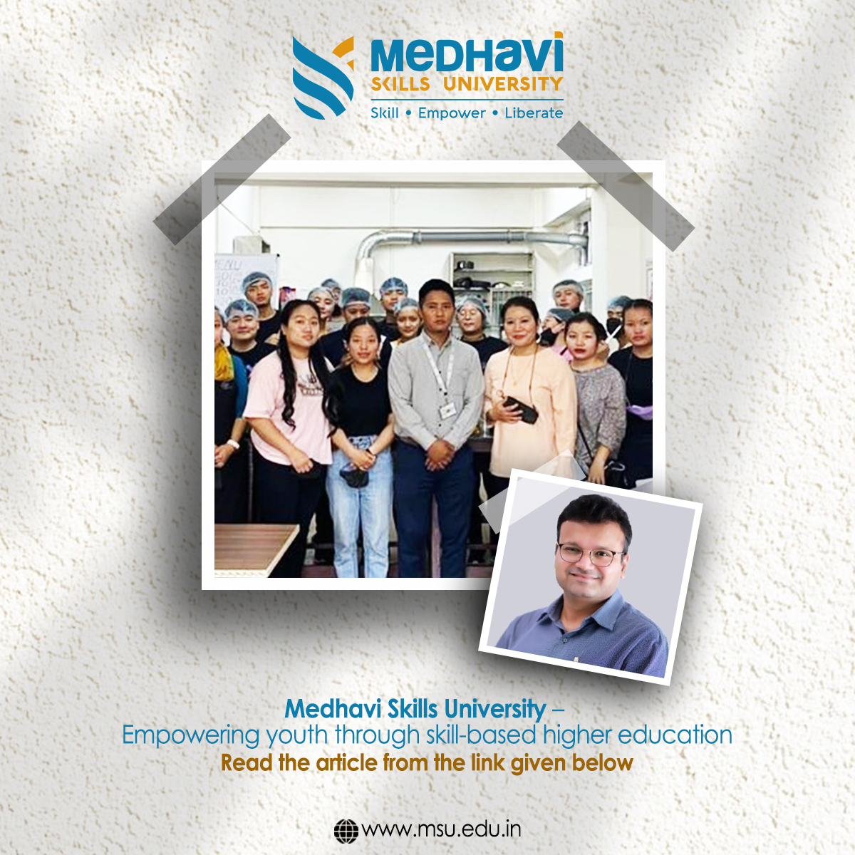 medhaviskills's tweet photo. Founder &amp; Chancellor Mr. Pravesh Dudani talks about Medhavi Skills University's Vision &amp; Mission with Dr. Madhuri Dubey, Founder of NSN.
To read the full article click on the link given below.
https://t.co/IYL5iBxkru
For more information go to our website https://t.co/7srdYMrUI7 https://t.co/aSxr71zV2H