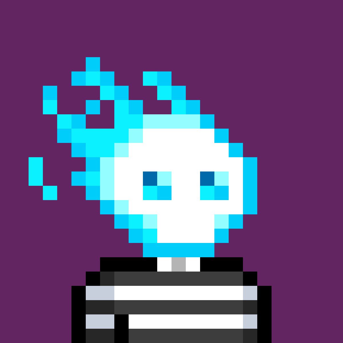dan_earlgrey's tweet photo. @artofkaiju @TraffySol @yunuk_ @RoyalDex @theshadyclass @RealSolKing @FuzzyN0ttz @NFTLove93 @CCCreations_DAO @DeBonesDAO Accumulating $bdust to make more amazing combinations like this spirit flames with diamond eyes and purple background. @DeBonesDAO #Boneish #SolanaNFTs https://t.co/eRL4q8rDAi