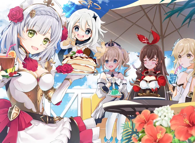 summer tea party #原神 #GenshinImpact 