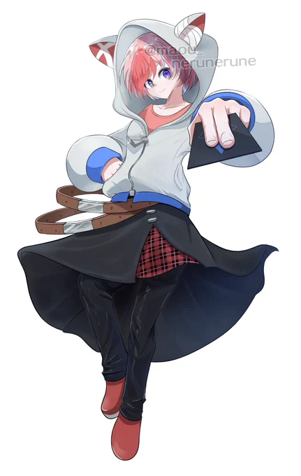 【お仕事報告】今回、茉白しぐま()様のLive2Dモデルだけでなくキービジュアルイラストも制作させていただいております～～!  