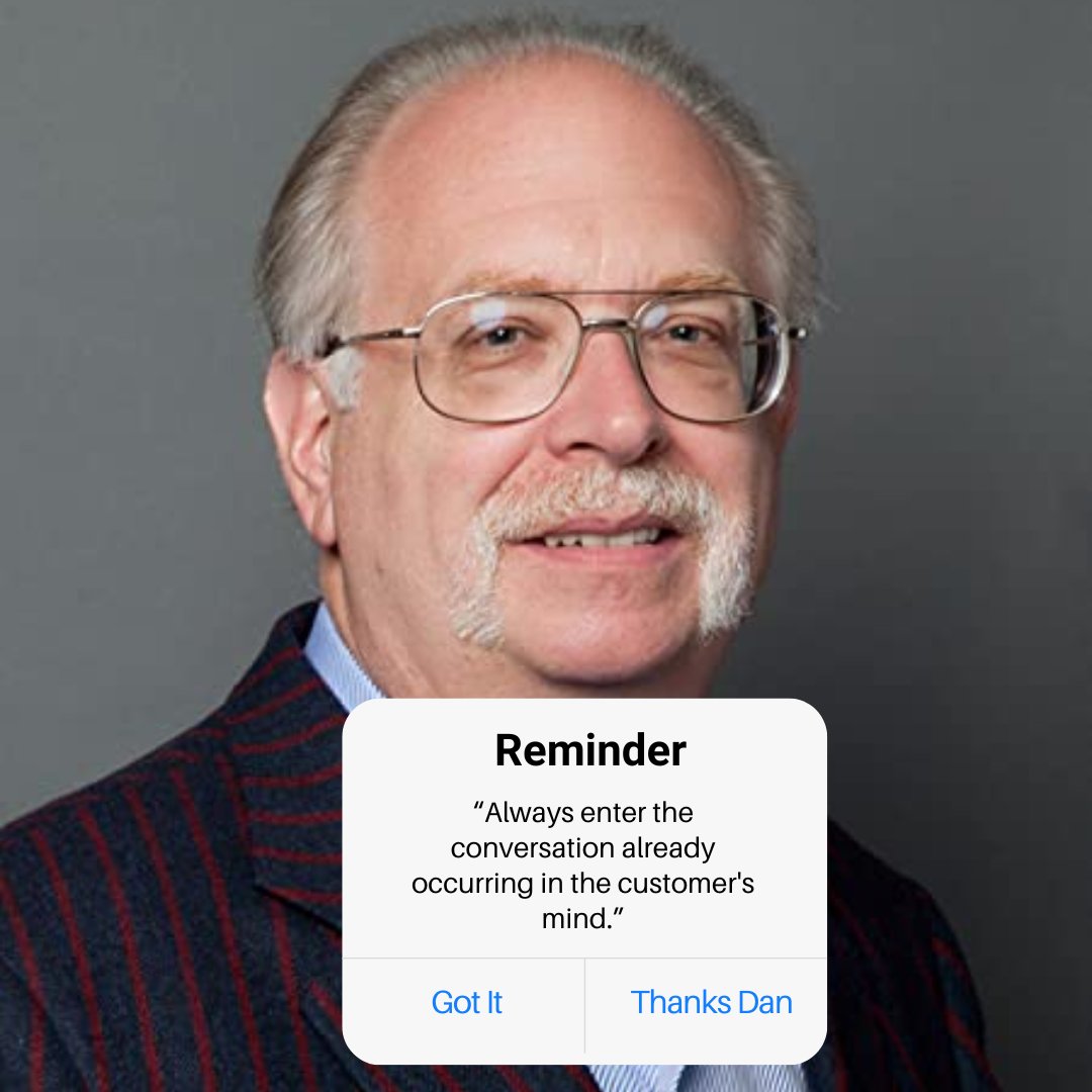 nftsanatan's tweet photo. “Always enter the conversation already occurring in the customer's mind.”
- Dan S. Kennedy
#danskennedy #dankennedy #kennedy #marketing #sales #techmobrios https://t.co/w5TjFfPPlI