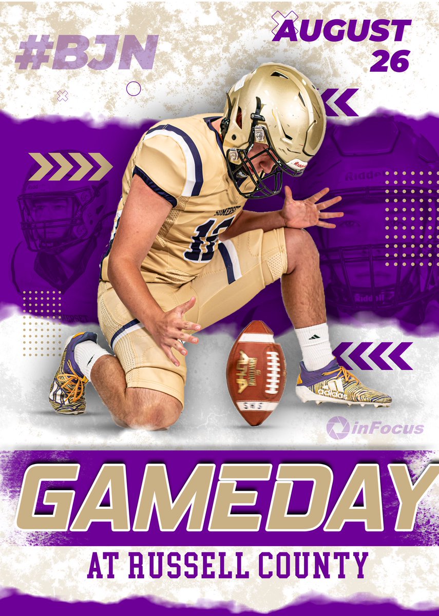 🚨GAMEDAY!!🚨 

Hope to see everyone tonight at Russell County!! 
#BJN #Team116 

🆚 <a href="/Rc_MightyLakers/">Russell County Football</a>
🏟 Finley Field 
📍 Russell Co, KY
👕 ⚪️🟡
⏰ 7:30 
📆 Tonight
🎟 $5
📻 WYKY Somerset 106.1 FM 
🎧 High School Sports - Lake Cumberland Sports