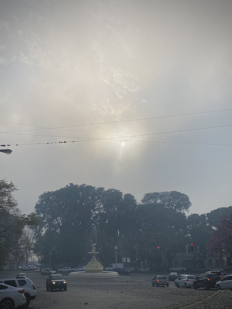 emalaponte's tweet photo. Así está #Rosario hoy

Como todos los días cubierta x el #humo de los #incendiosenlaisla

No se puede respirar, te seca la nariz y arden los ojos

Y eso es lo de menos si consideramos q está muriendo el humedal

El responsable @bordet  y los funcionarios locales q no lo aprietan https://t.co/l4tGfxxtgI