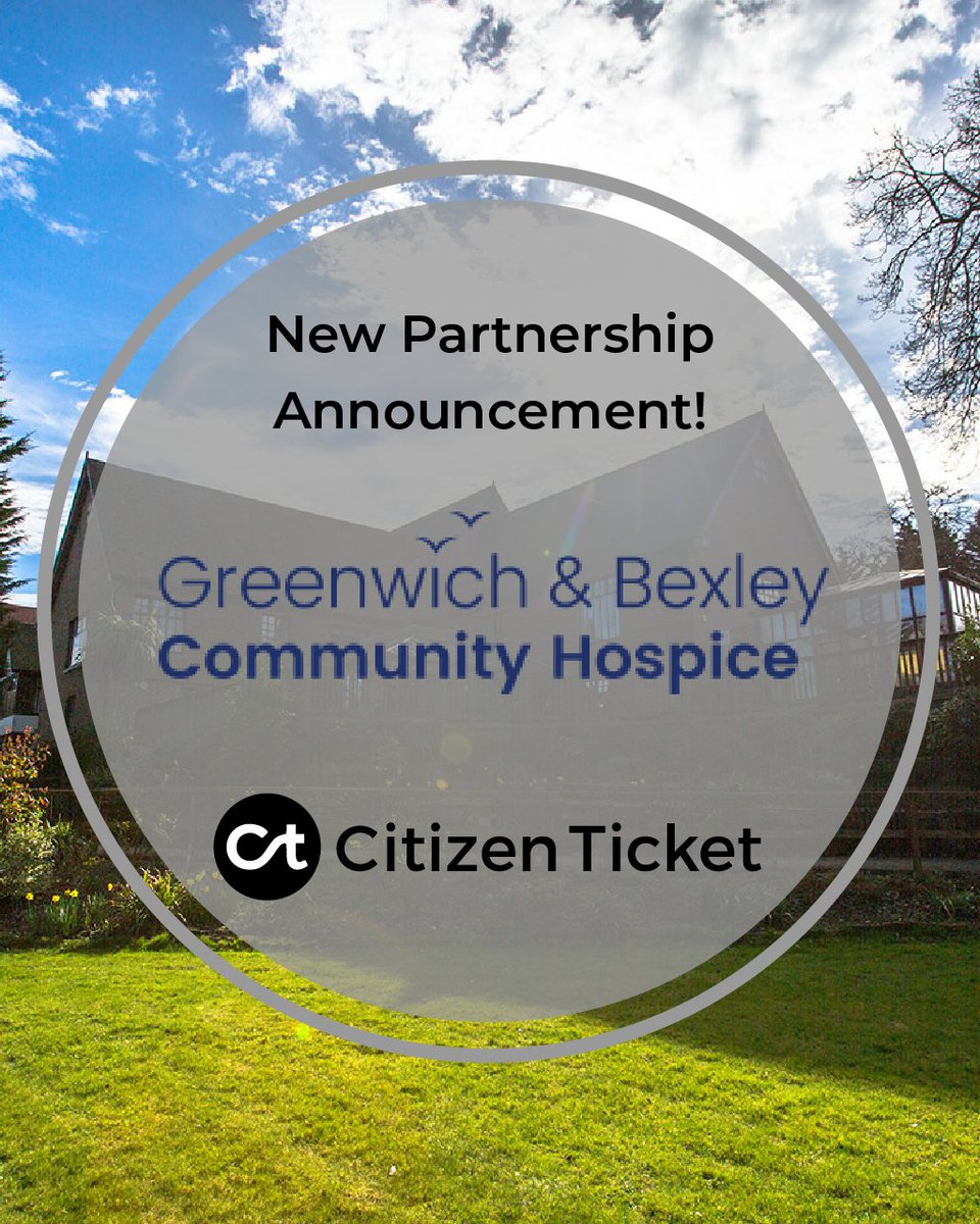 A very warm welcome to Greenwich & Bexley Community Hospice. Looking forward to their future events! 

#CitizenTicket #ticketsfortrees #BestOfNursing #hospicecare #hospice #Londonevents