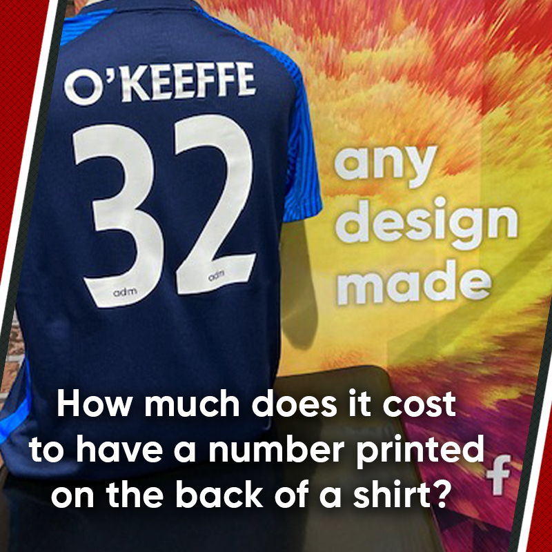 admcustomwear's tweet photo. How much does a printed number cost❔
A printed number on the back of a shirt would cost £3.50❕
#printednumber #digitalprint #printedlogo #adm #makeityours #customisation #personalisation #footballkits #footballtops #customwear #sportswear #customisedkits #customfootballkits https://t.co/bVC5ukLpO6