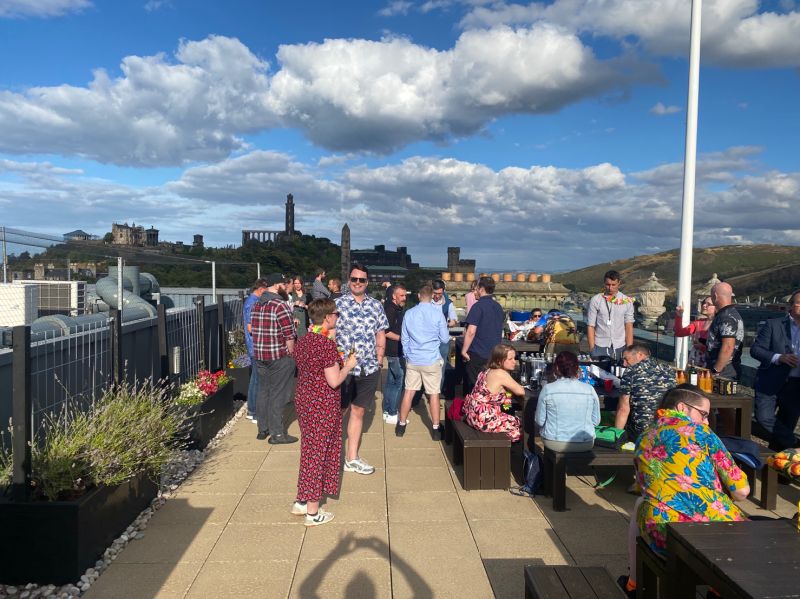 forrit's tweet photo. Great to get the team together yesterday to enjoy a summer BBQ on our fantastic rooftop! ☀ 🍔🍻 #DreamTeam #GoForrit https://t.co/GTBV8mtIqO