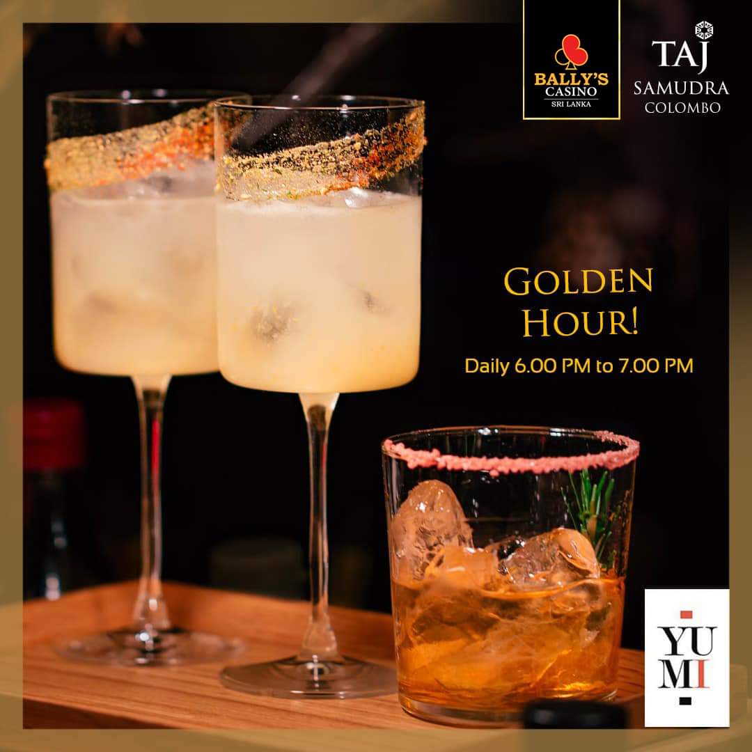 ballys_colombo's tweet photo. Lift Your Spirits by Treating Yourself to a Tantalizing Array of Refreshing Drinks and Enjoy a One-to-One Offer at YUMI Japanese Resto Bar, Taj Samudra During Golden Hour, Daily From 6 pm - 7 pm! 🥃✨

#ballyscolombo #tajsamudra #tajhotels #goldenhour #treatingyourself #refresh https://t.co/MZDITRRbAj