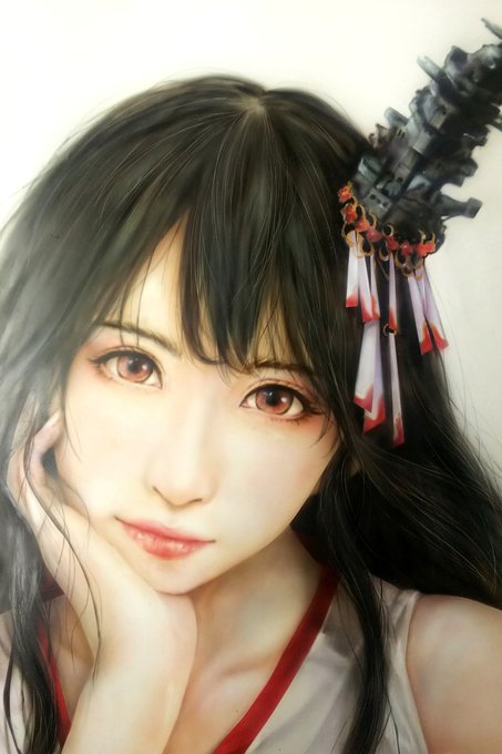 #多分私しかやってない 
艦これの艦娘たちをリアル風に想像して
アナログ絵で描くこと!
画像圧縮で細かいところや色合いがつぶれてしまって
本来の良さが画像では見せれないのが残念(><) 