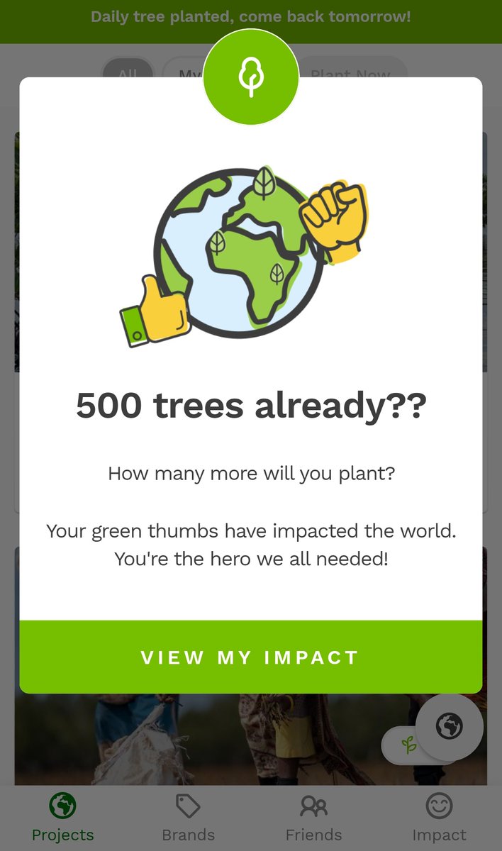 friendshiptree3's tweet photo. Today I hit 500 trees planted thanks to @treeapp_uk! I've so far planted a tree a day for the whole year. If you haven't started planting trees why not start now? 
#500trees #PlantTree #SmallDifference https://t.co/YaqMXTGIpH