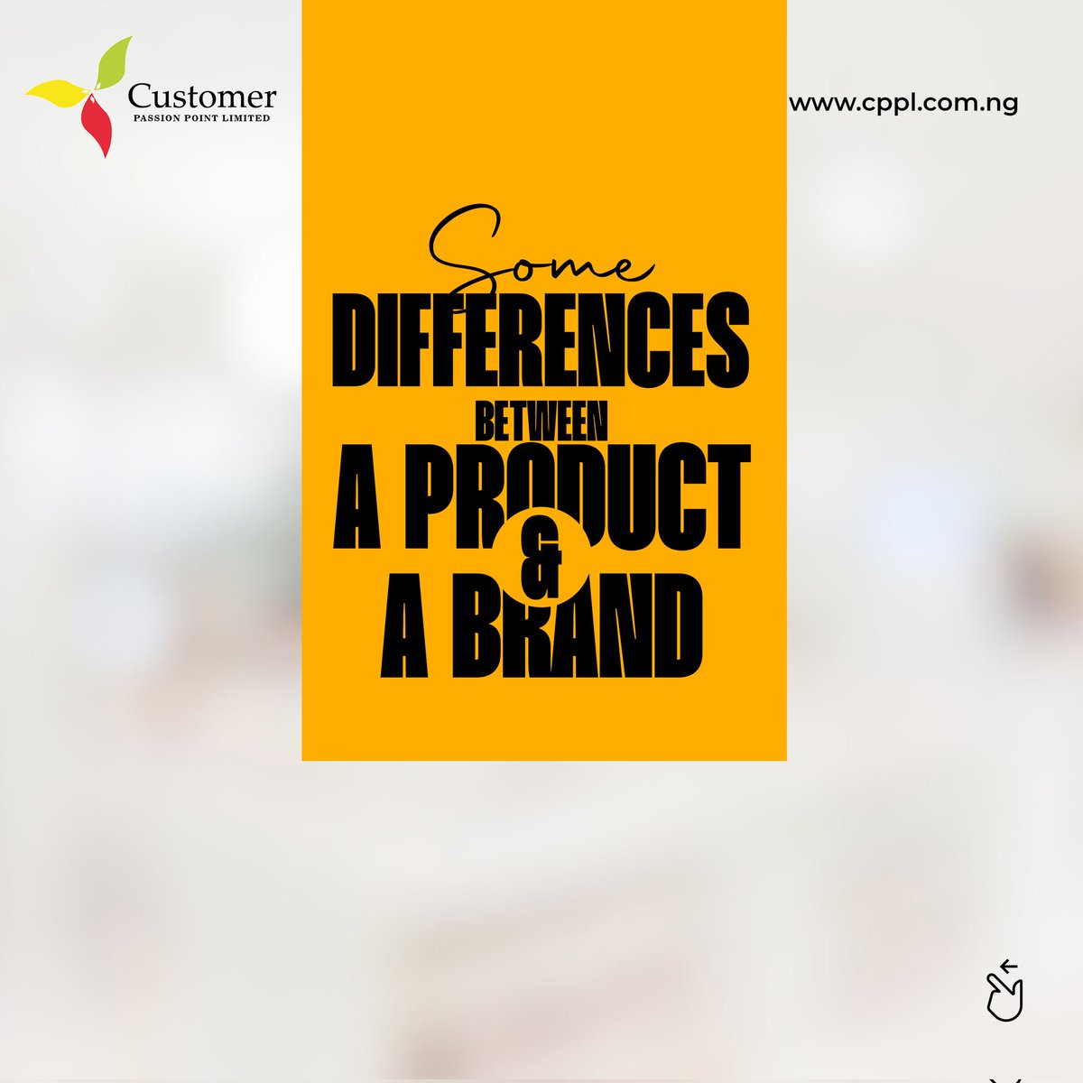 cppltraining's tweet image. Let us learn the differences between a brand and a product.
#cpplnigeria #tgif #Friday #funday #weekend  #august  #business #nigeria #lagos  #lagosbusiness #naijabrand  #naijabusiness #entrepreneur  #naijastartups  #businesscoach #busniess  #businesstips #startup #product #brand