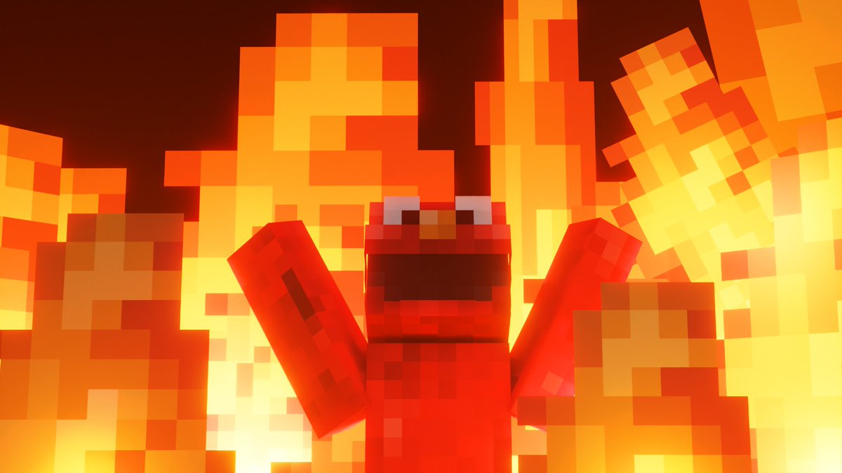 craftingmation's tweet photo. I made this in 30 minutes :P for a thumbnail of this: https://t.co/bw9OqYIHZR #elmofire @CombustAnimated https://t.co/33sKS4bc7p