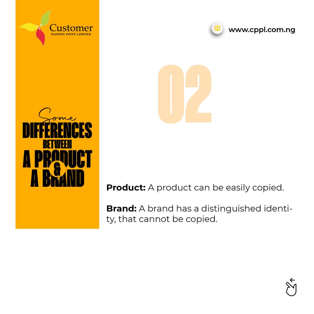 cpplnigeria1's tweet image. Let us learn the differences between a brand and a product..

#cpplnigeria #cppltrainingprograms #tgif #Friday #funday #weekend #party  #naijastartups #nigerianbrand #businesscoach #digitalmarketing #digitalbusiness #busniess  #businesstips #startup #product #brand