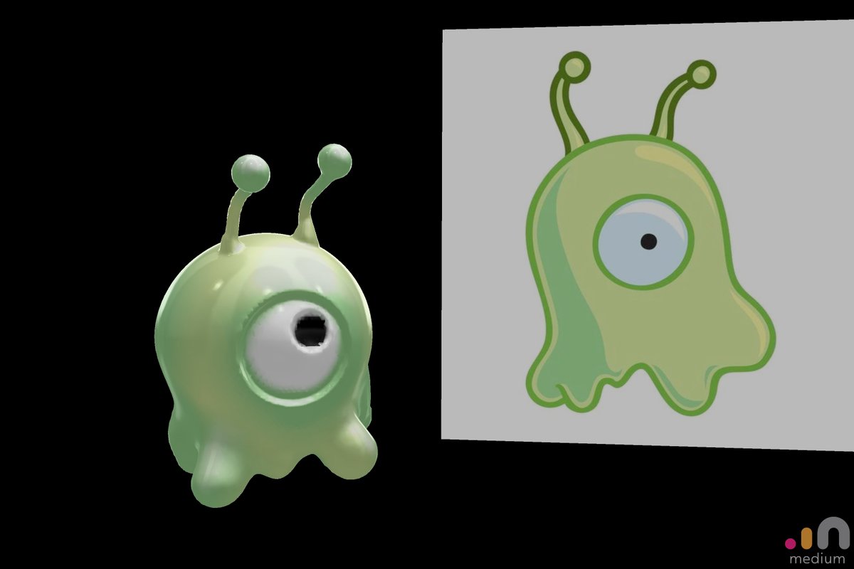 KishoDerrek's tweet photo. #BrainSlug 3d model I made quickly in #AdobeMedium for one of the prototypes I build for #HoloLens
Polycont was adjusted in #Blender3d 

It's so fun to work in VR. https://t.co/QfFGyeD0er