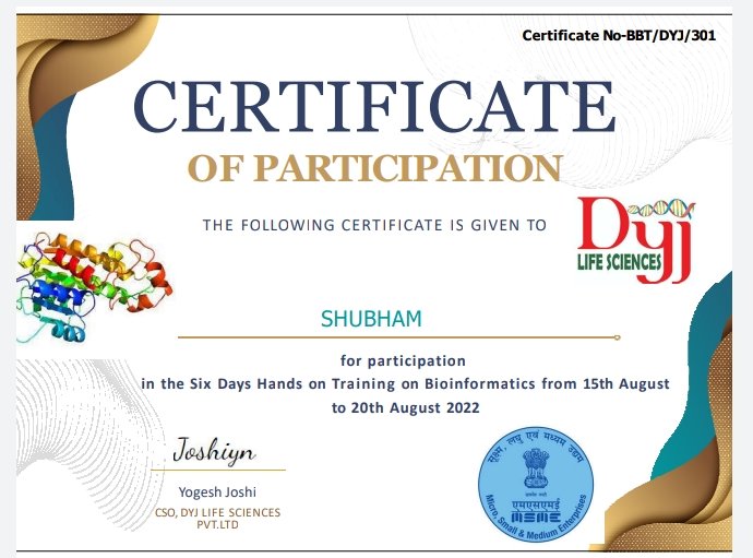 🕺🕺Successfully completed 6 days online Bioinformatics training.🖥️🖥️

It was an excellent learning experience of navigating nucleotide🗒️ and protein🪧 sequence Databases and making pairwise and multiple sequence alignment.,📉
#potato #plantscience #plantbreedimg #Bioinformatics