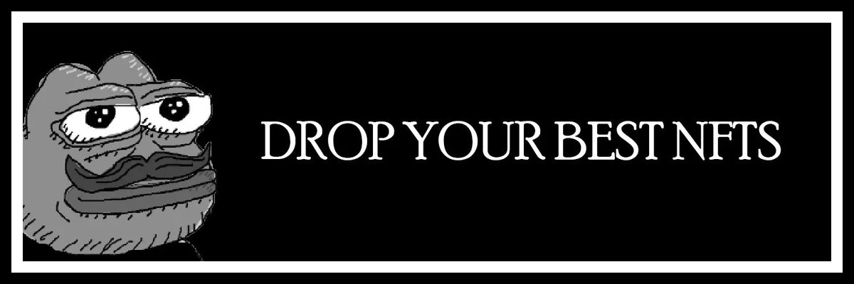 You drop it 👇 I buy your 💎 

✅ Art
✅ Price
✅ #NFTcollections Link
✅ Like + RT for more exposure

☑️  #tezos ☑️  #SOLANA  ☑️  #ETH   

Follow <a href="/aesthetica_s/">aesthetica</a> ☕️ and let's support each other, always #NFTCommunity ✨