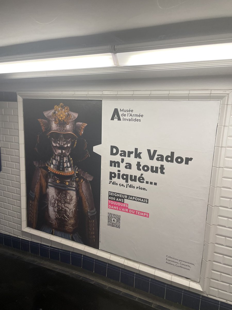 AdCroze's tweet photo. Sublime campagne de publicité du @MuseeArmee. Percutante, incisive et décalée au service d’un message: la culture &amp; la mémoire ! Bravo à @DeMedlege et à l’agence Drôles d’oiseaux pour la création ! https://t.co/uLLeZlyuWl